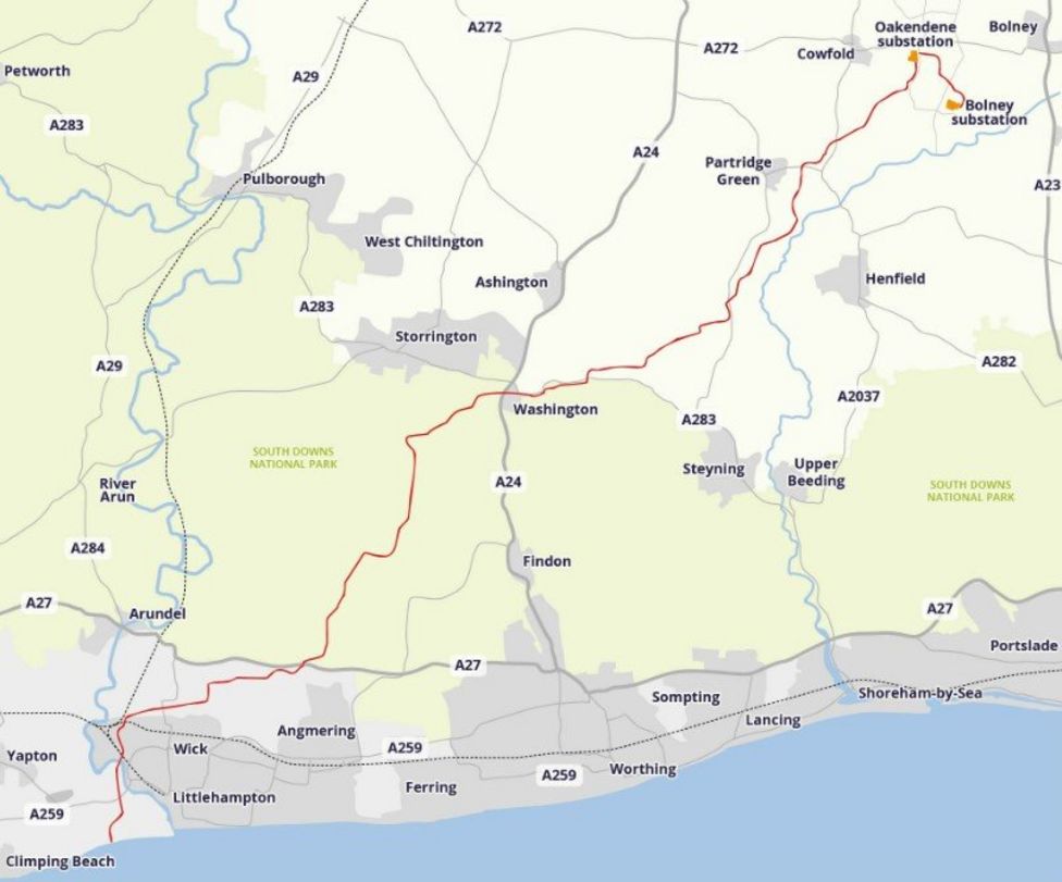 Rampion 2 Offshore windfarm team selects final cable route BBC News