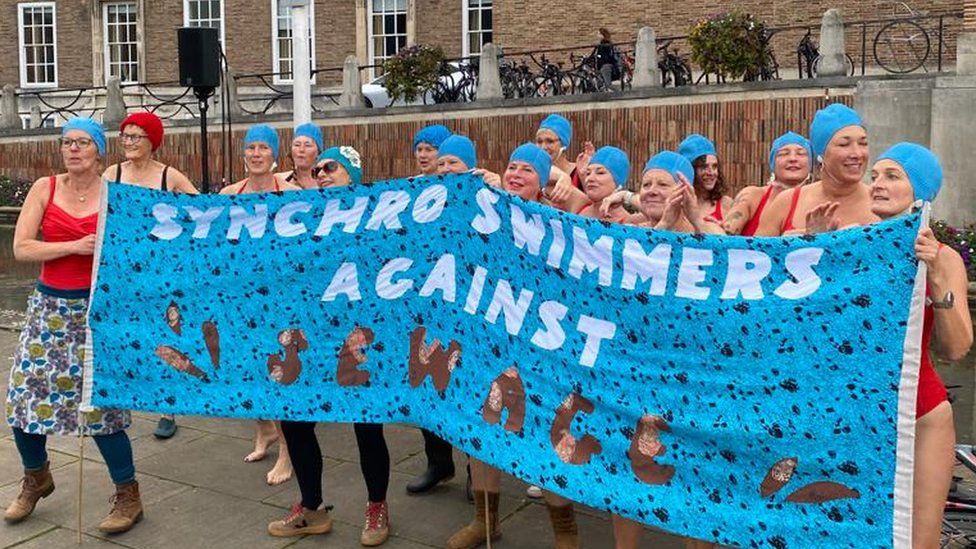 Dozens of swimmers backed the petition in Bristol on Tuesday