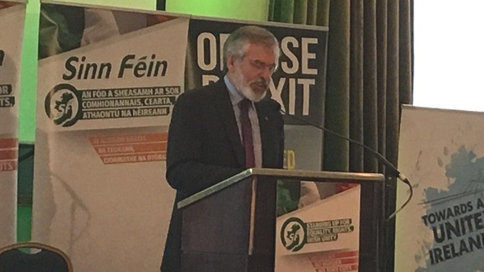 Gerry Adams speaking in County Meath