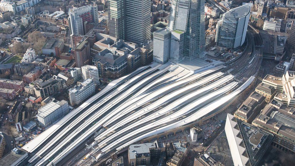 London Bridge station from above