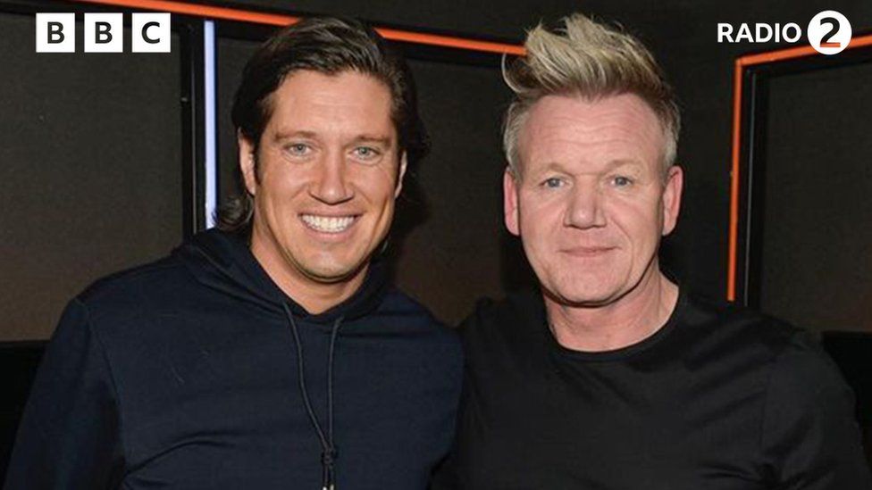 Vernon Kay and Gordon Ramsay standing next to each other