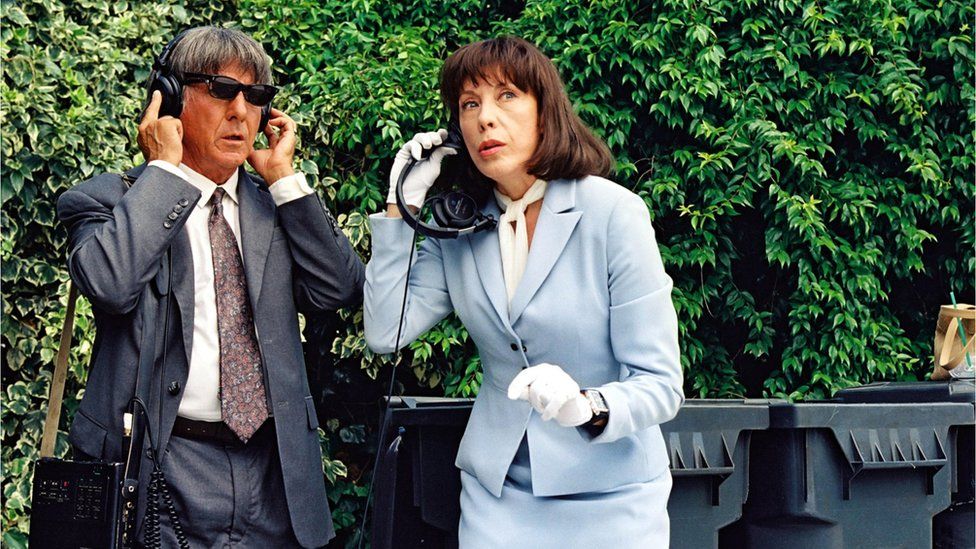 Dustin Hoffman and Lily Tomlin played detectives in David O. Russell's film, I Heart Huckabees
