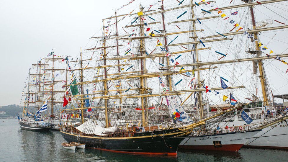 Tall ships in Falmouth