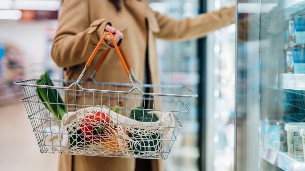 A woman shopping