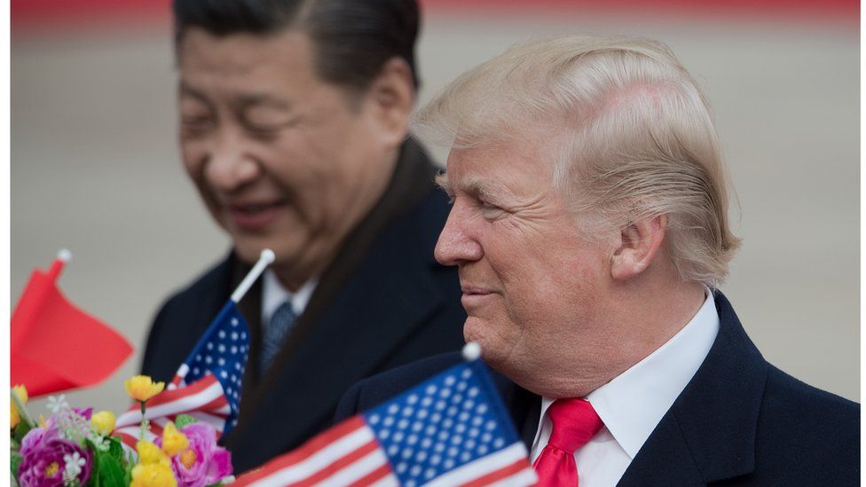 China's president Xi Jingping and US president Donald Trump