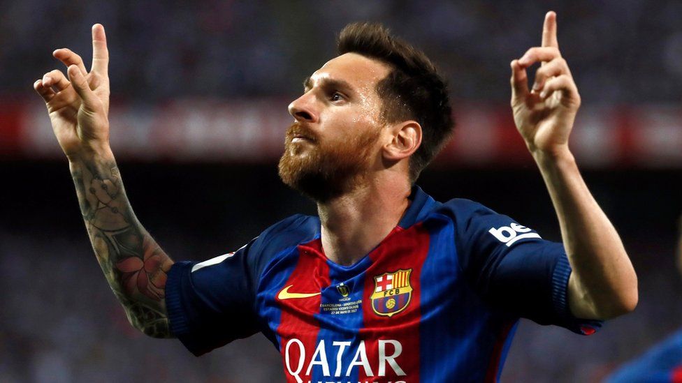 Argentinian striker Lionel Messi King"s Cup final match between FC Barcelona and Deportivo Alaves at the Vicente Calderon stadium, in Madrid, Spain, 27 May 2017