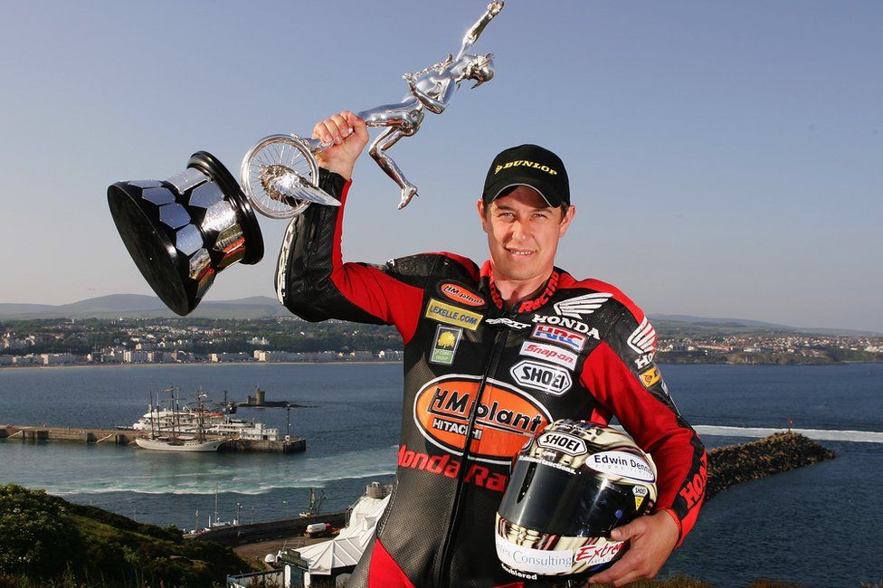 John McGuinness after his 2007 Isle of Man TT victory