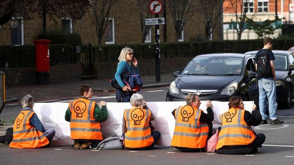 Just Stop Oil protest in London in 2022