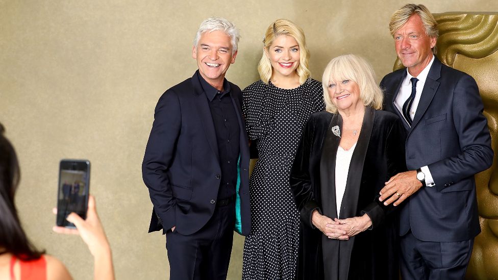 Phillip Schofield, Holly Willoughby, Judy Finnigan and Richard Madeley attend a BAFTA tribute evening to long running TV show "This Morning" at BAFTA on October 1, 2018 in London, England