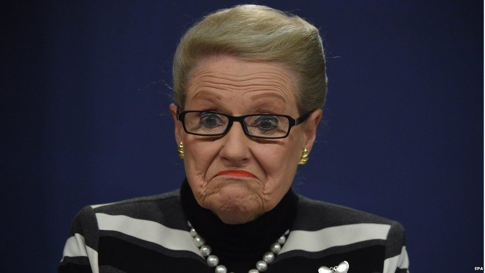 Bronwyn Bishop, who resigned as Australia's Speaker of Parliament on Sunday (file photo 28 July)