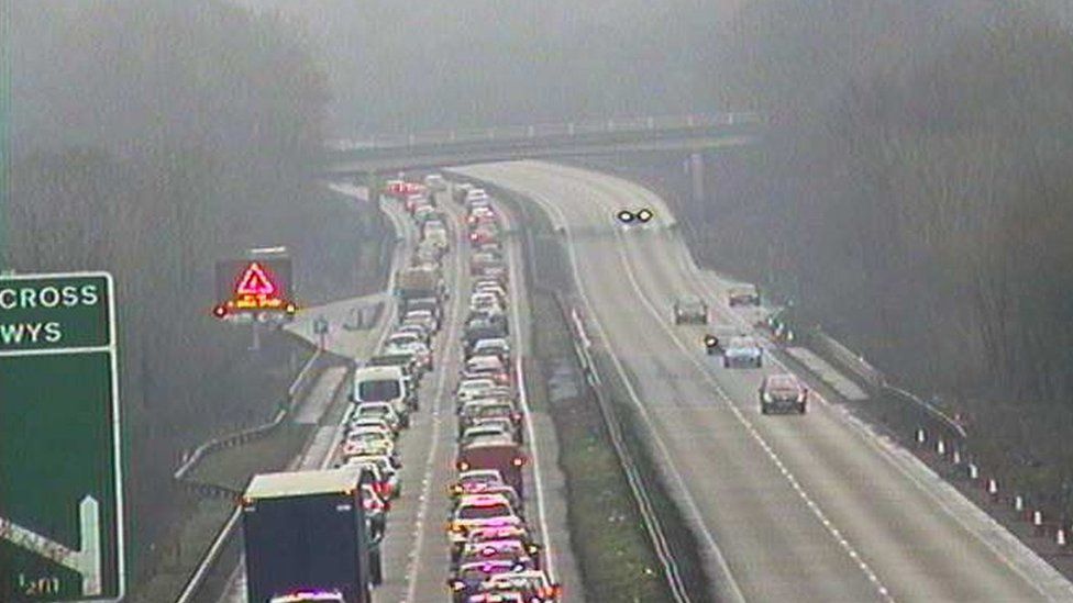 A4232 Cardiff crash Road reopens after car overturns BBC News