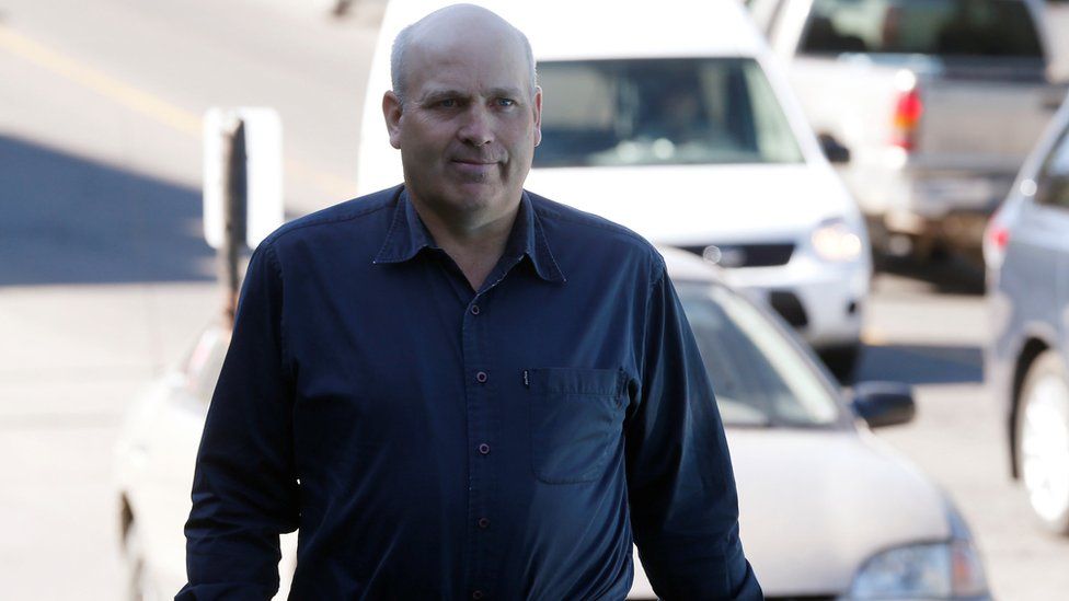 James Oler arrives at the BC Supreme Court in Cranbrook, British Columbia