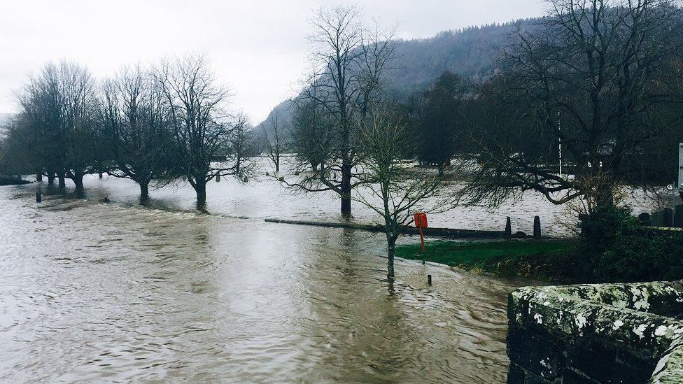 Flooding in LLanrwst