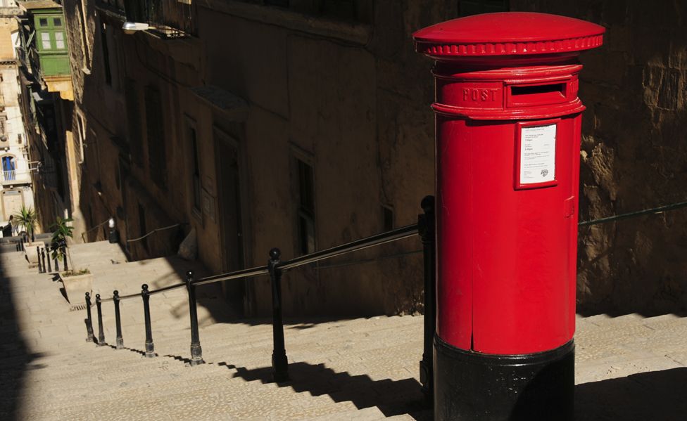 Red postbox in Malta
