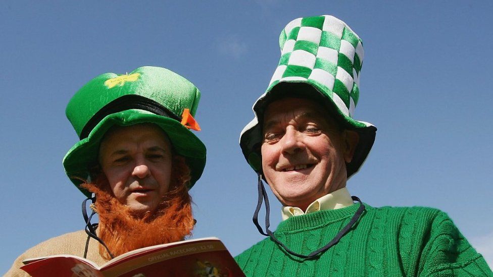 Irish race-goers at the Cheltenham festivals