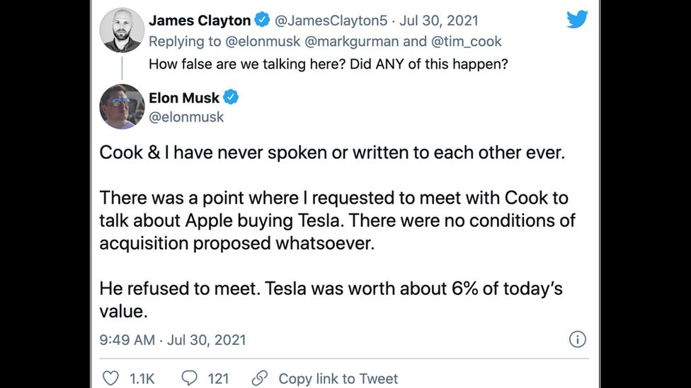 Elon Musk tweets