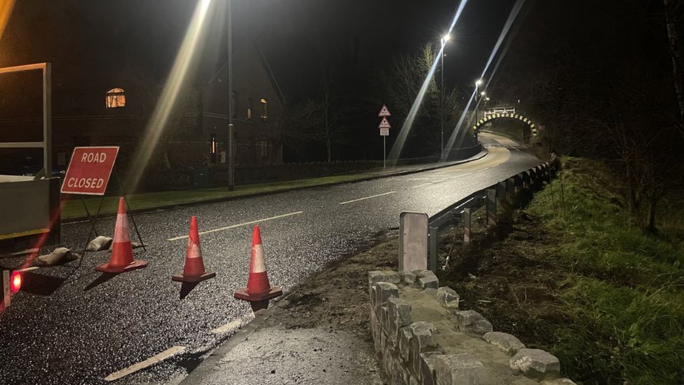 NI weather Storm Jocelyn causes major disruption to road