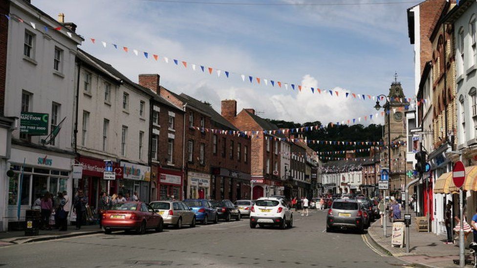 Welshpool town centre