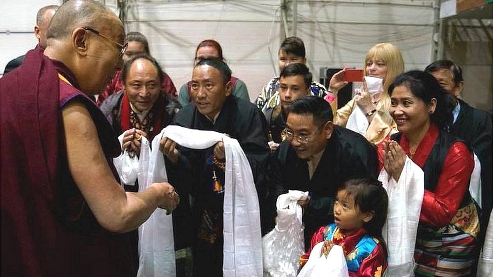 Dalai Lama meeting Tibetans, 23 Sep 17