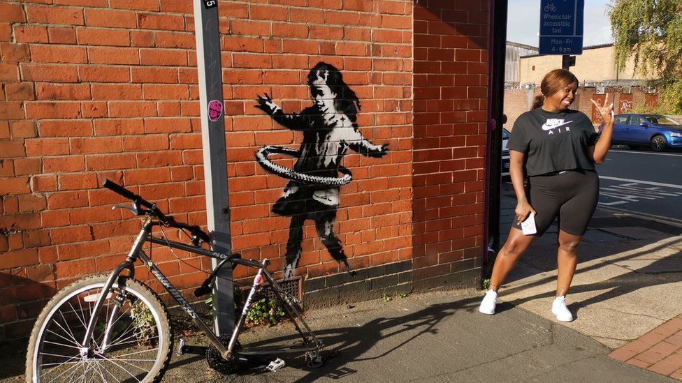 Nottingham s Banksy artwork We needed something like this BBC