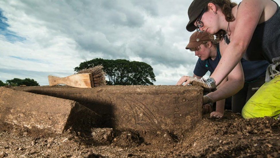 University of Sheffield archaeologists at Thornton Abbey in Lincolnshire