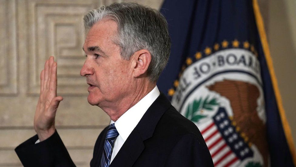 Jerome Powell was sworn in as the new chairman of the US Federal Reserve on Monday