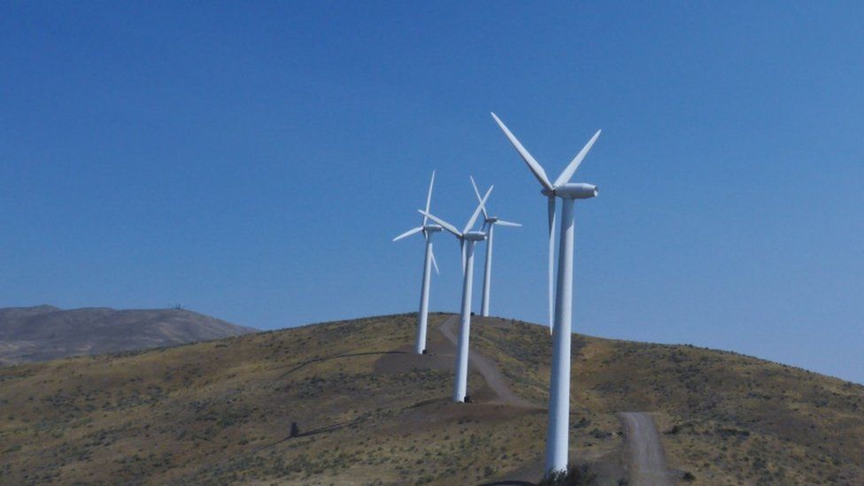 On-shore wind turbines
