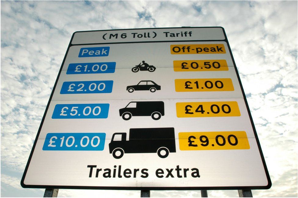 road toll sign