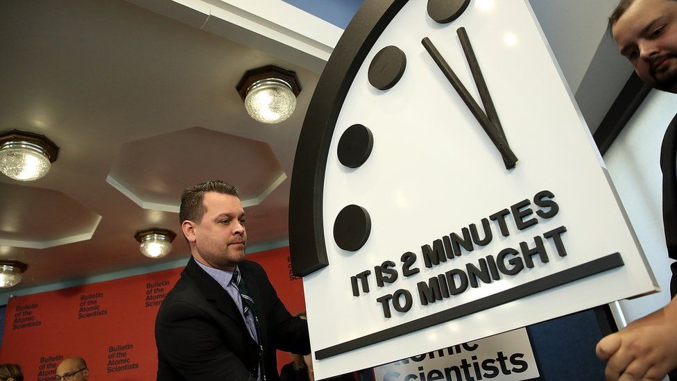 The clock veiling unveiled at 11:58pm at 2018 ceremony