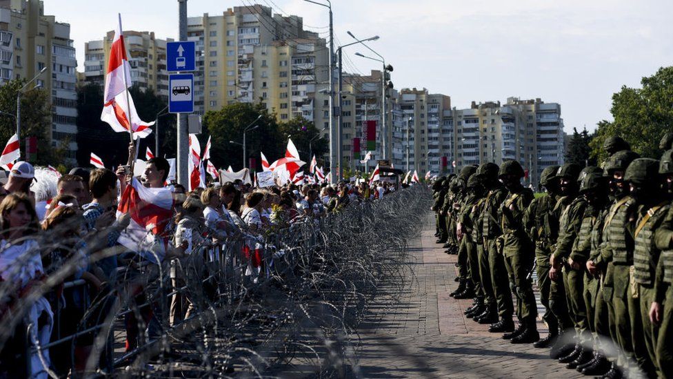 Protests in Minsk in 2020