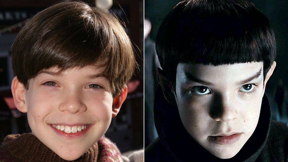 Jacob Kogan in 2007 and as Spock in Star Trek
