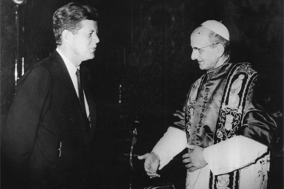 JFK with Pope Paul VI