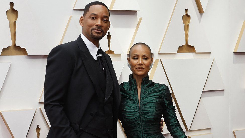 Will Smith and Jada Pinkett Smith at the Oscars