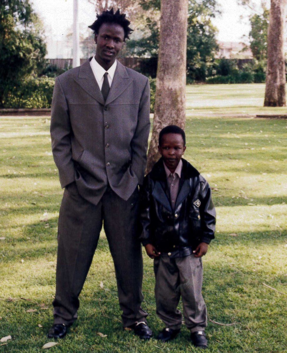 Deng Adut with his nephew Josh