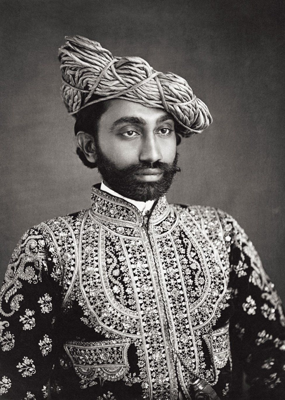 A portrait of H.H The Raja Sahib of Liniri
