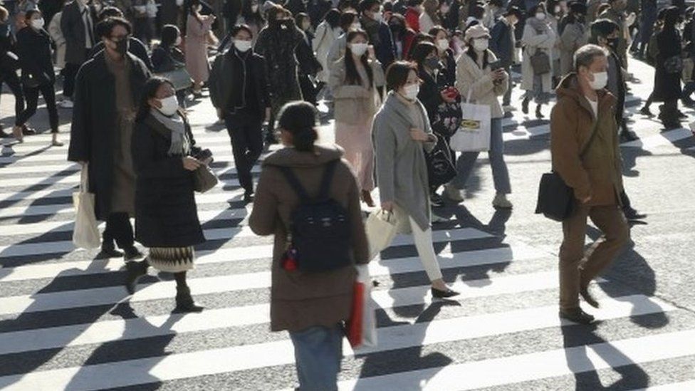 People walk on the streets of Tokyo, Japan. Photo: 26 December 2020