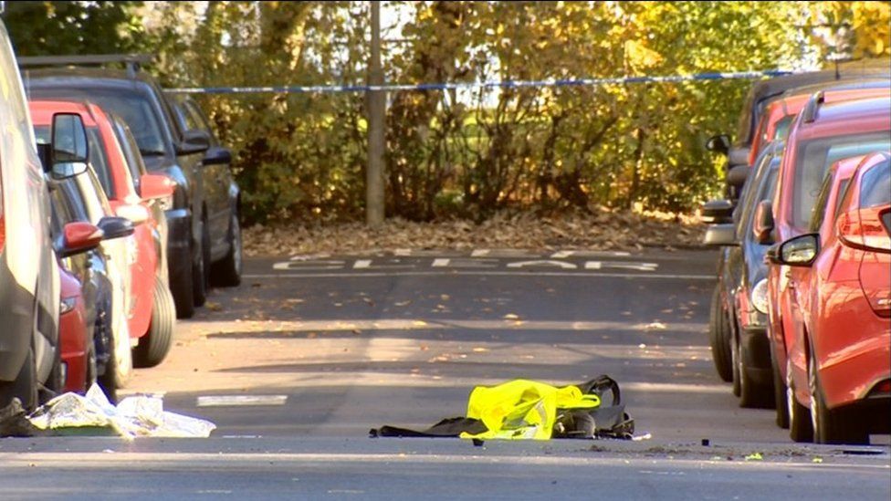 Police uniform at scene