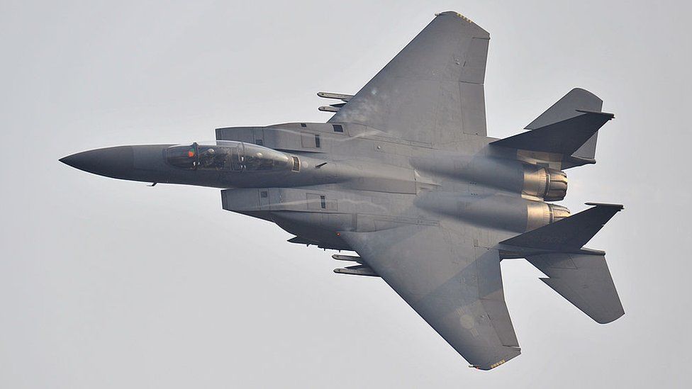 A South Korean F-15 fighter jet
