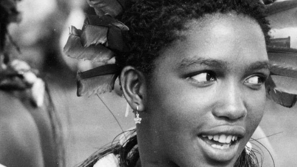 Queen Mantfombi MaDlamini Zulu pictured in about 1973 when she was a princess of Swaziland, now known as Eswatini