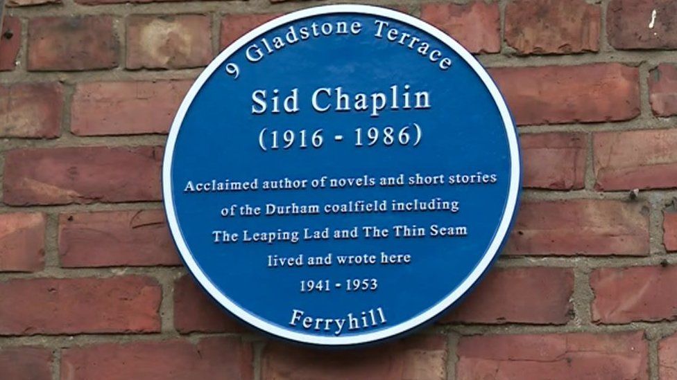 Miner and author Sid Chaplin blue plaque unveiled BBC News