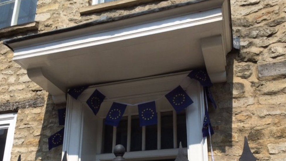 The Flag of Europe in Witney