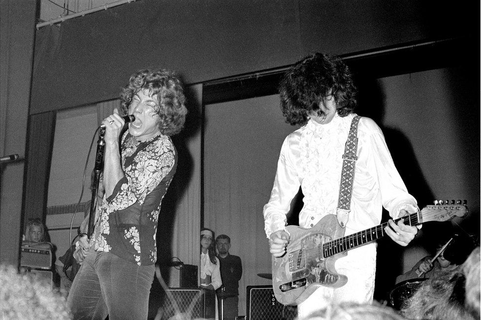 Led Zeppelin - Led Zeppelin photographed in December 1968