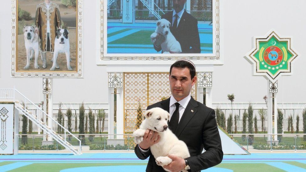 Turkmenistan's Deputy Prime Minister Serdar Berdymukhamedov is pictured during celebrations for a national holiday