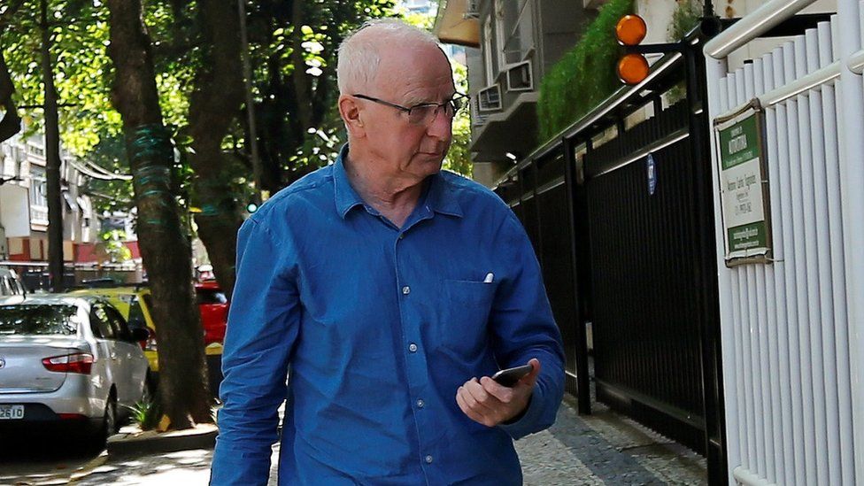 Pat Hickey after leaving jail in Brazil