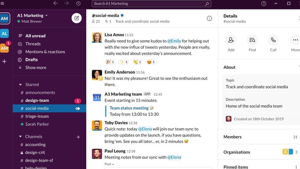 Slack is designed to make it easier for co-workers to communicate with one another.