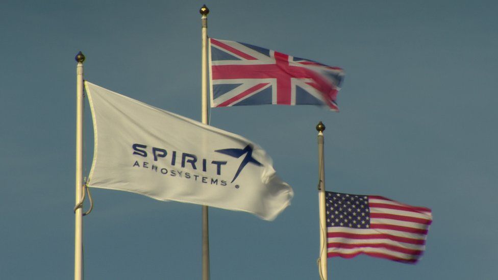 Flags at the Spirit building