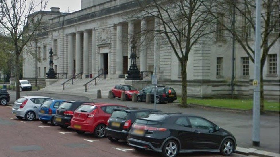 Parking outside Cardiff Crown Court