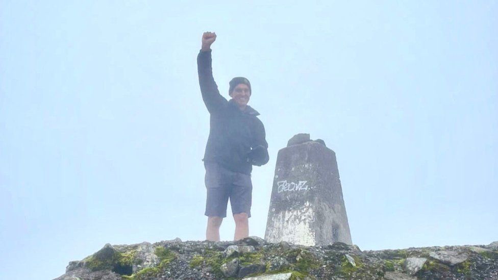 Trevor Botwood at the summit of Ben Nevis