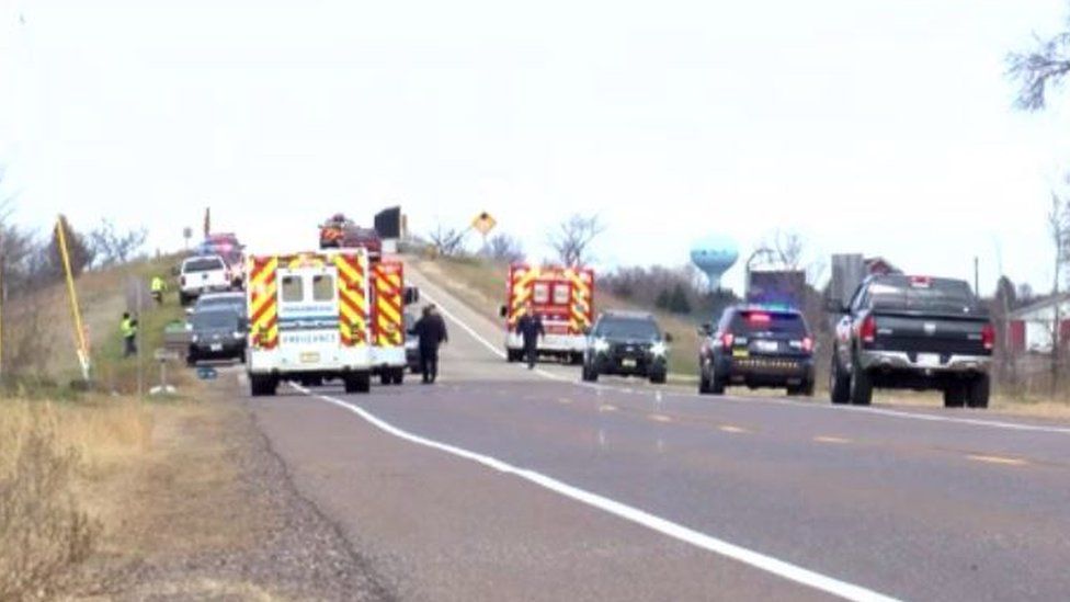 The deadly accident occurred on a rural road in Wisconsin on Saturday
