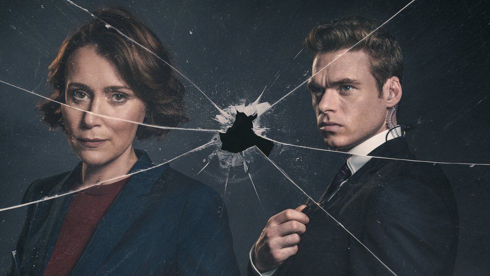 Keeley Hawes and Richard Madden in the Bodyguard